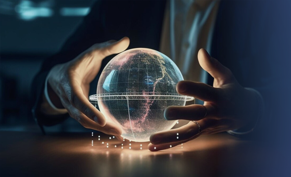 IT enterprise solutions graphic illustration