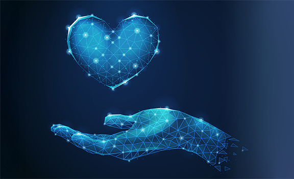 IT social impact solutions concept illustration