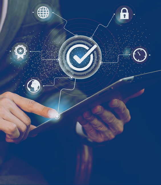  Digital Solutions for Law Firms hand above tablet with floating icons